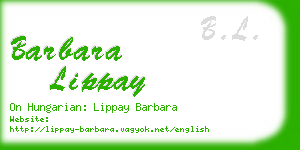 barbara lippay business card